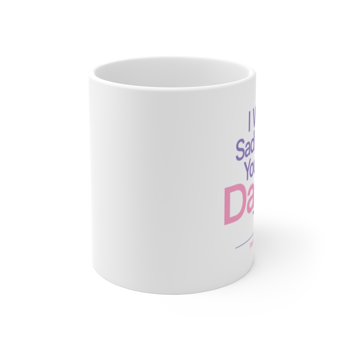 PinkPantheress "I Write Sad Songs You Can Dance To" White Mug - alternate angle 1, merchandise