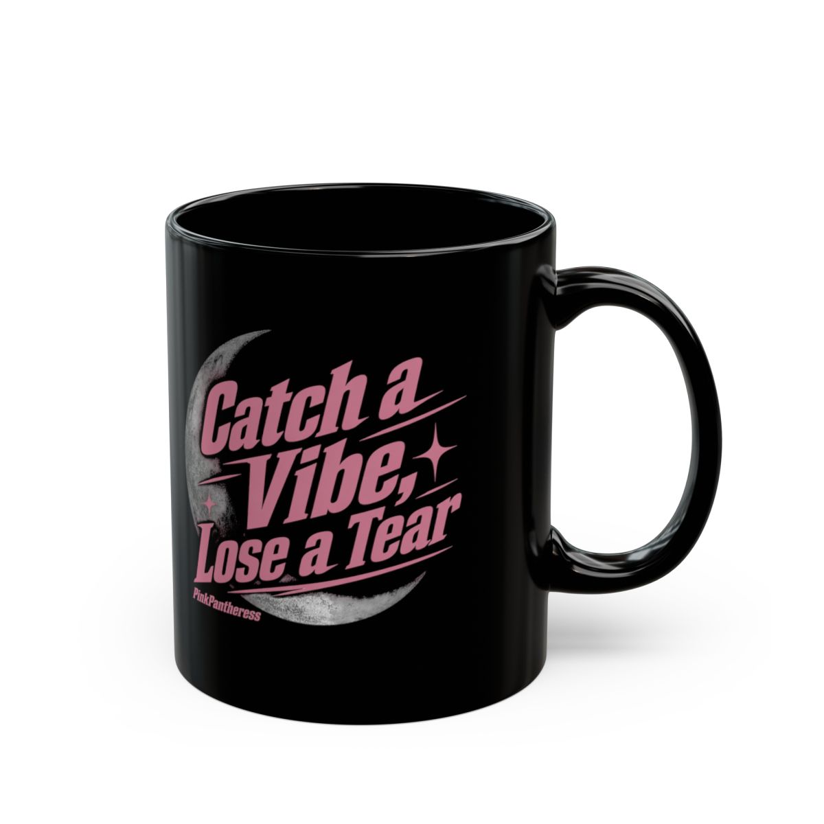 PinkPantheress "Catch a Vibe, Lose a Tear" Black Mug